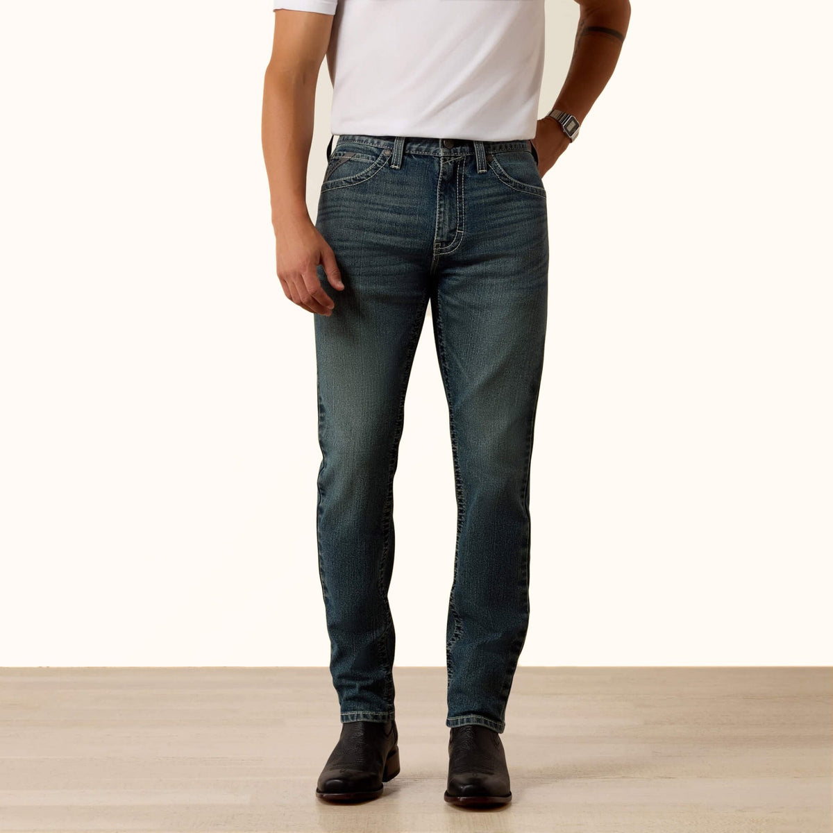 Ariat M8 Slim Mike Taper men’s jeans front view