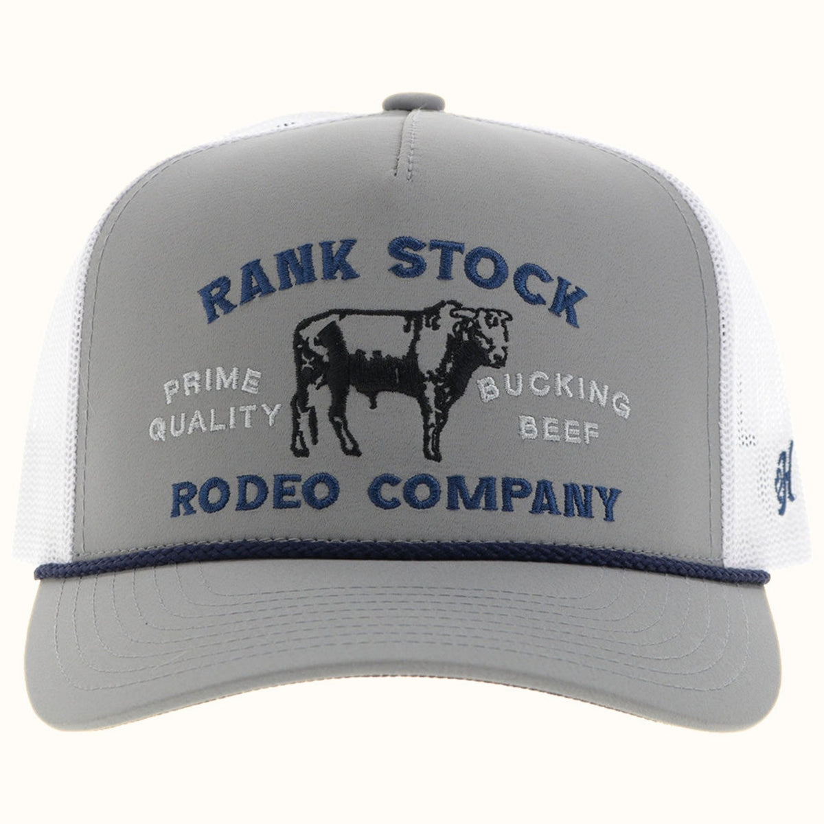 Hooey Rank Stock Rodeo Company embroidered front view