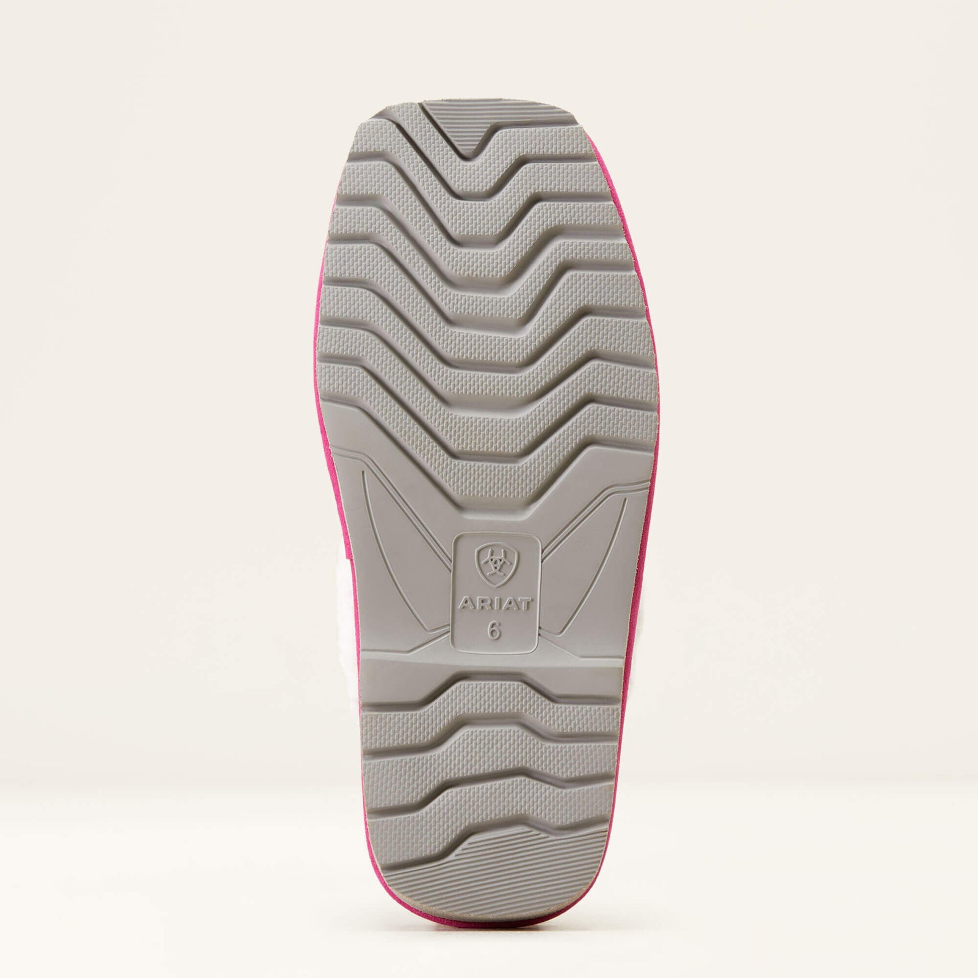 Ariat Jackie Square Toe Slipper Pink outsole view