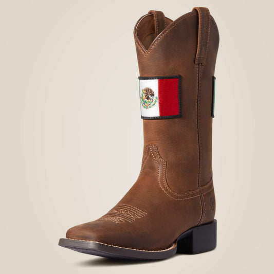 Bota Vaquera Round Up Orgullo Mexicano