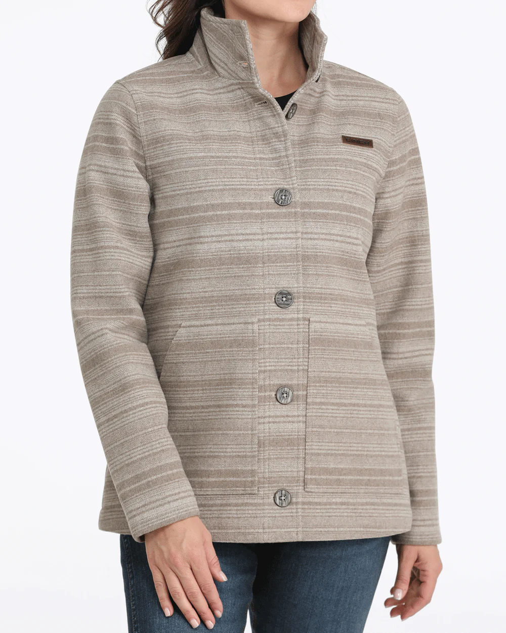 Cinch Women’s Wool Twill Jacket angled front view