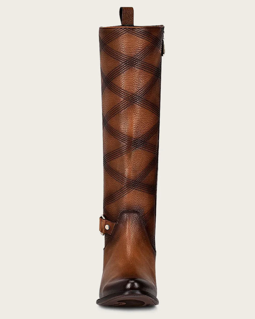 Riding Style Embroidered Honey Boot